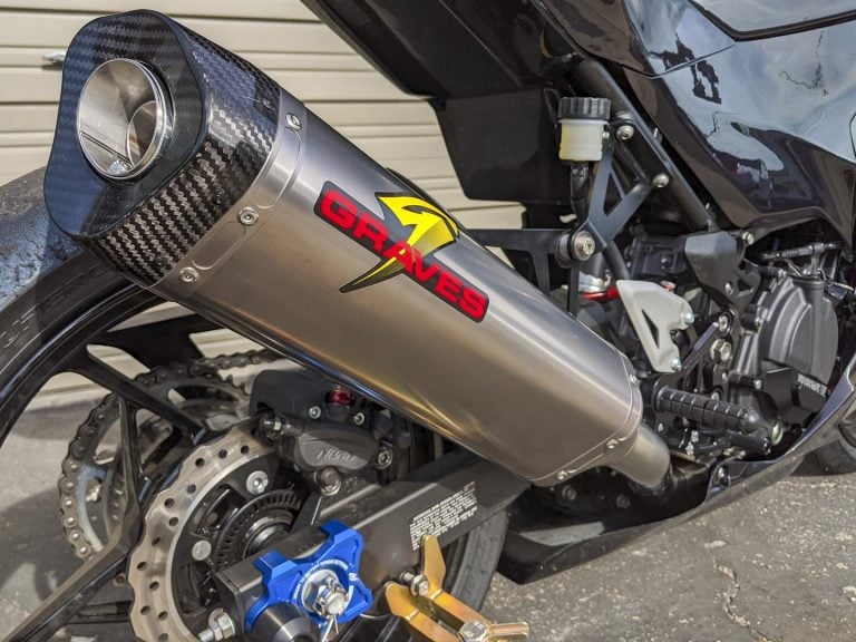Graves Motorsports Power Up Kit Review (Kawasaki Ninja 400 Full Exhaust Upgrade)