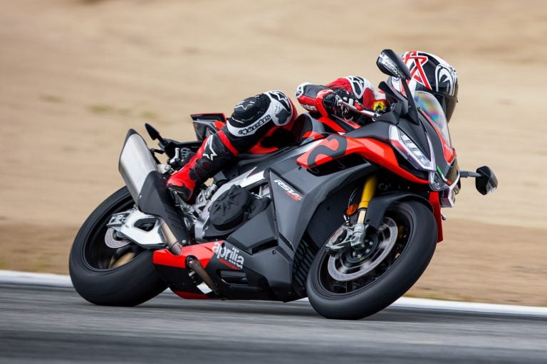 2021 Aprilia RSV4 and RSV4 Factory Track Test at Laguna Seca