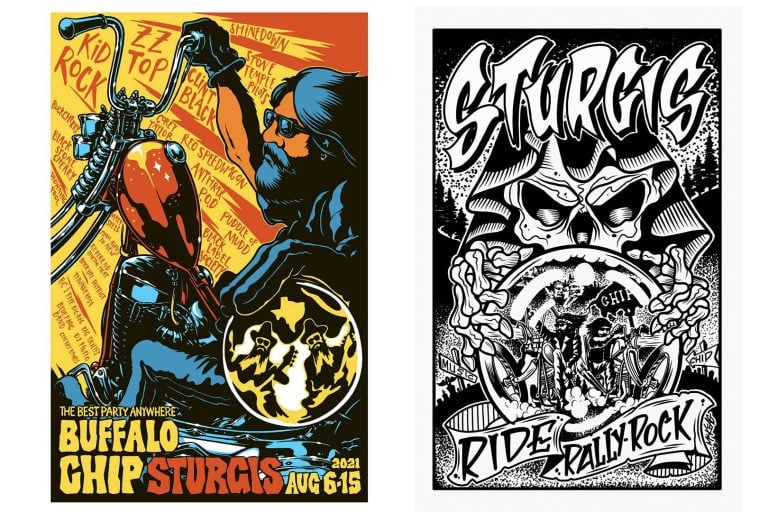 2021 Sturgis Buffalo Chip and Sturgis Rally Limited Edition Posters