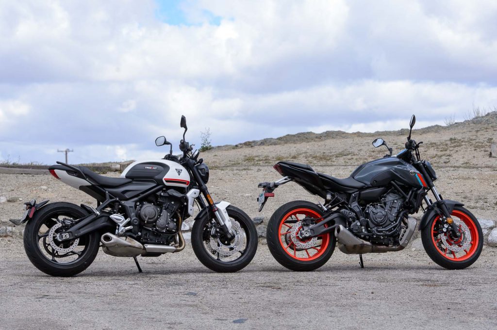 2021 Triumph Trident 660 vs. Yamaha MT-07 Comparison
