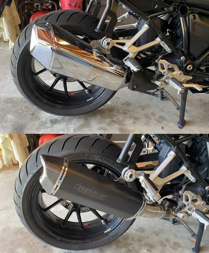 Remus 2019 BMW R 1250 R R 1250 RS Black Hawk Black Race Slip On