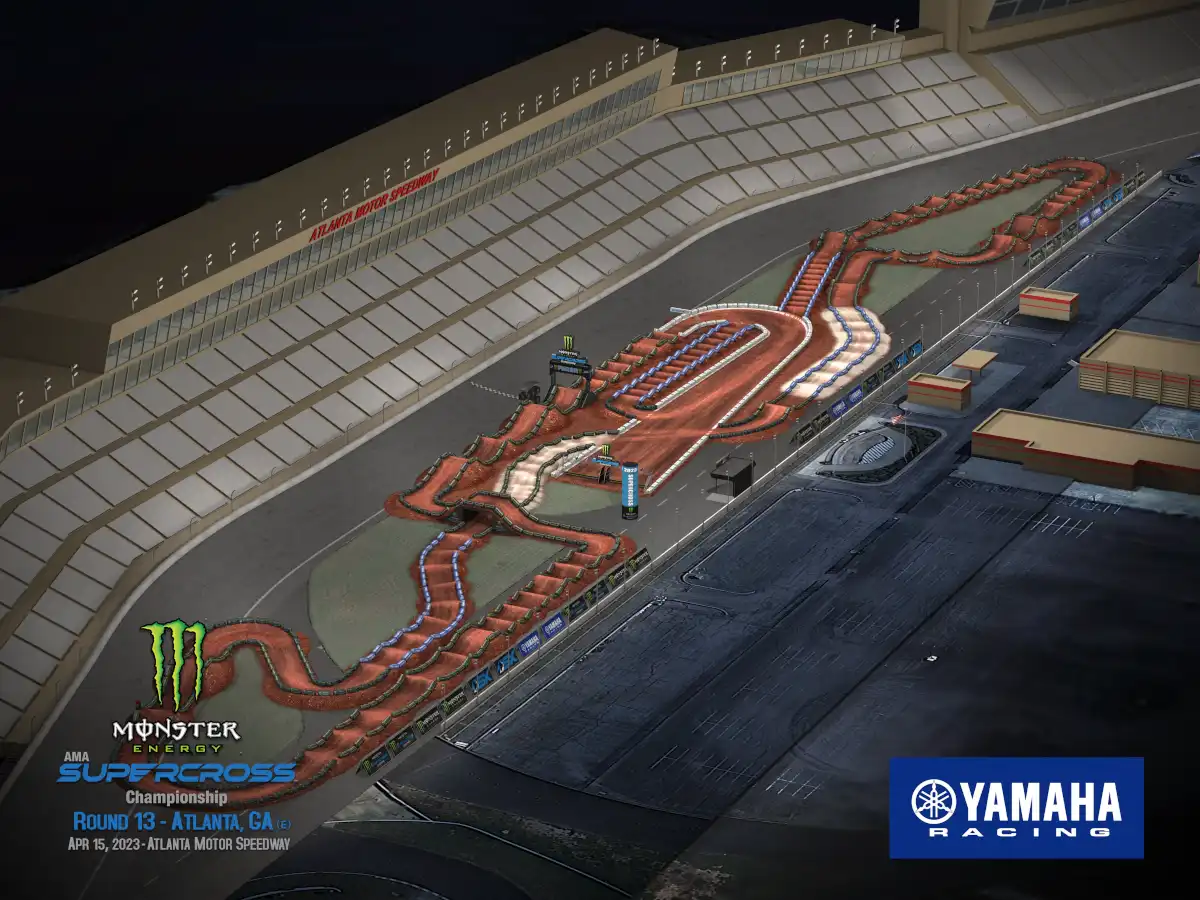 2023 Atlanta Supercross Track Map