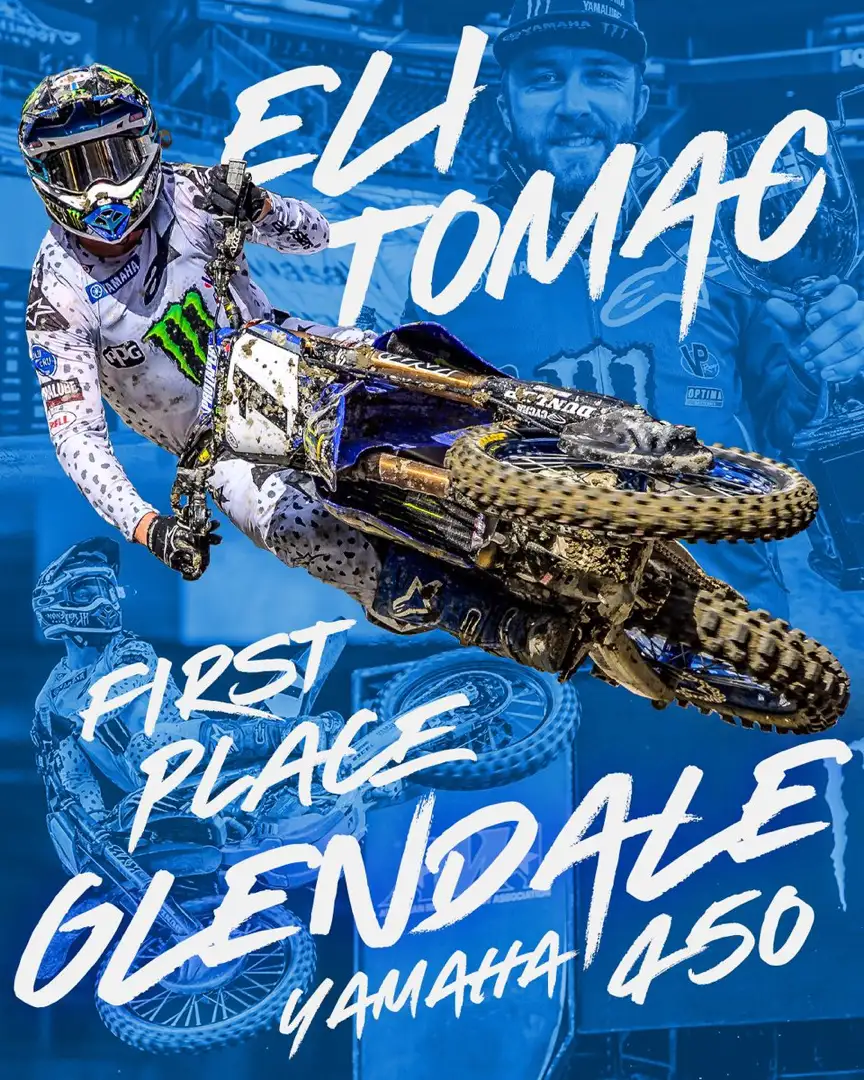 2023 Glendale Supercross Results: Eli Tomac