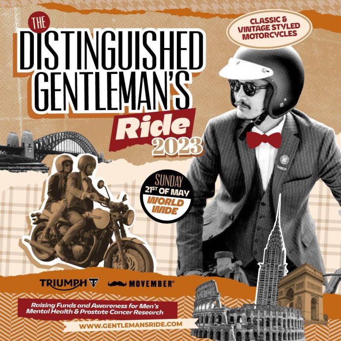 Triumph of Sauk County Inaugural Distinguished Gentlemen’s Ride Poster