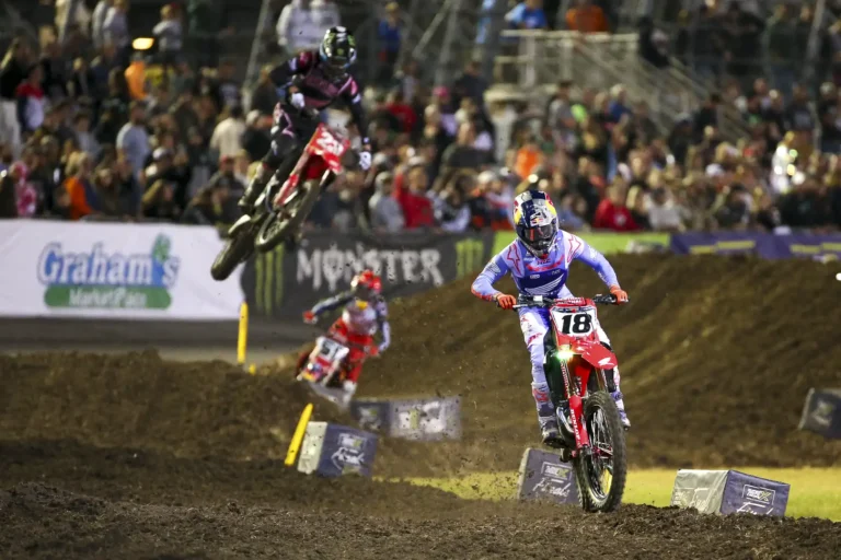Jett Lawrence, Chase Sexton, and Justin Barcia