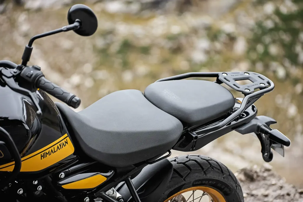 2024 Royal Enfield Himalayan two-position seat and rear rack