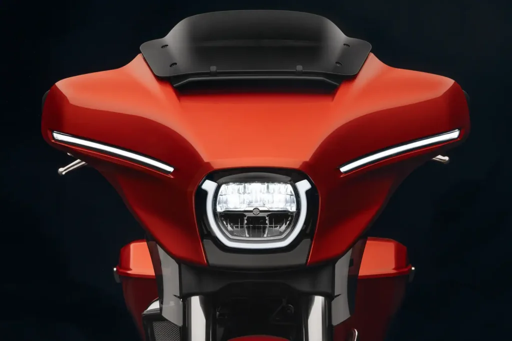 2024 Harley-Davidson Street Glide batwing fairing with LED headlight, front view