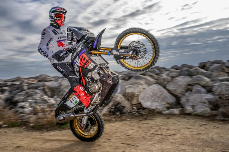 Factory Aprilia Tuareg in 2024 Africa Eco Race: Dakar Finish