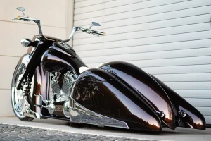 Game Over Cycles Slow Burn: Art Deco Motorcycle