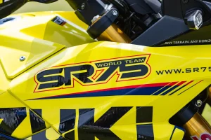 SR75 World Team Suzuki V-Strom 800DE Rally Edition Inside Look: Custom graphics
