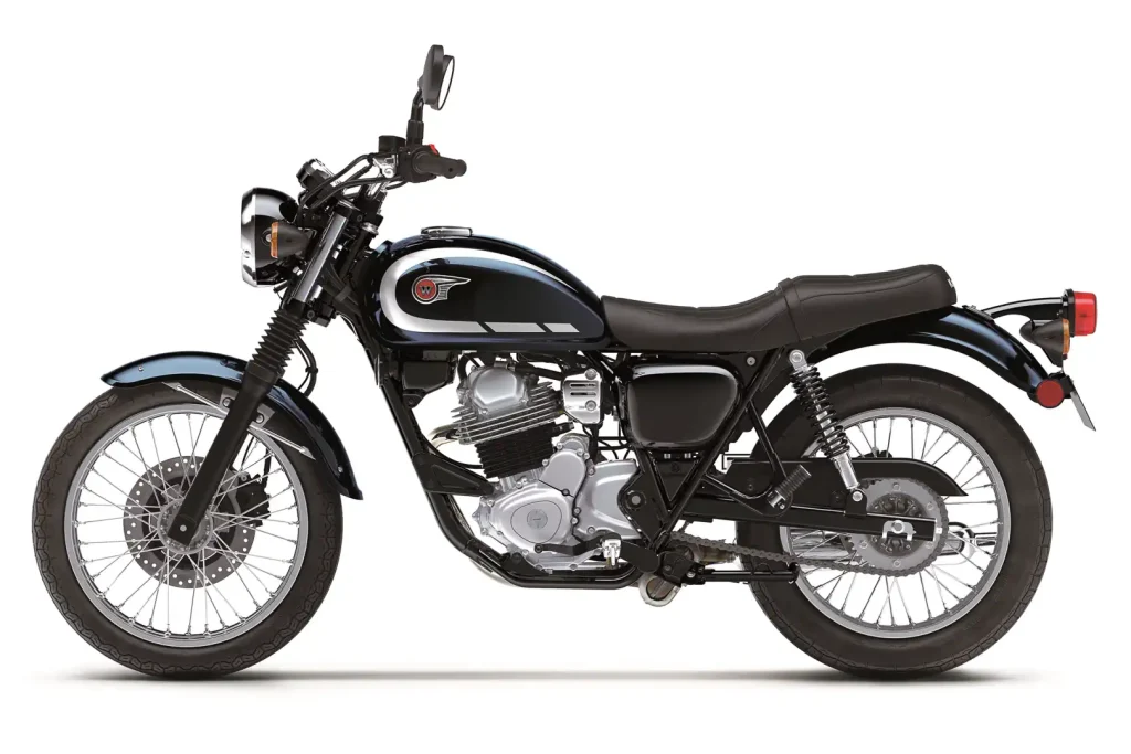 2025 Kawasaki W230 studio side view, opposite side