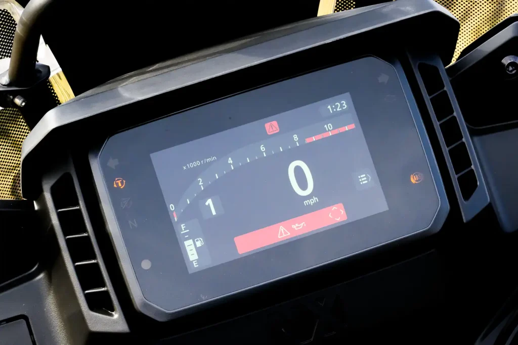 2024 Honda NX500 five-inch TFT display