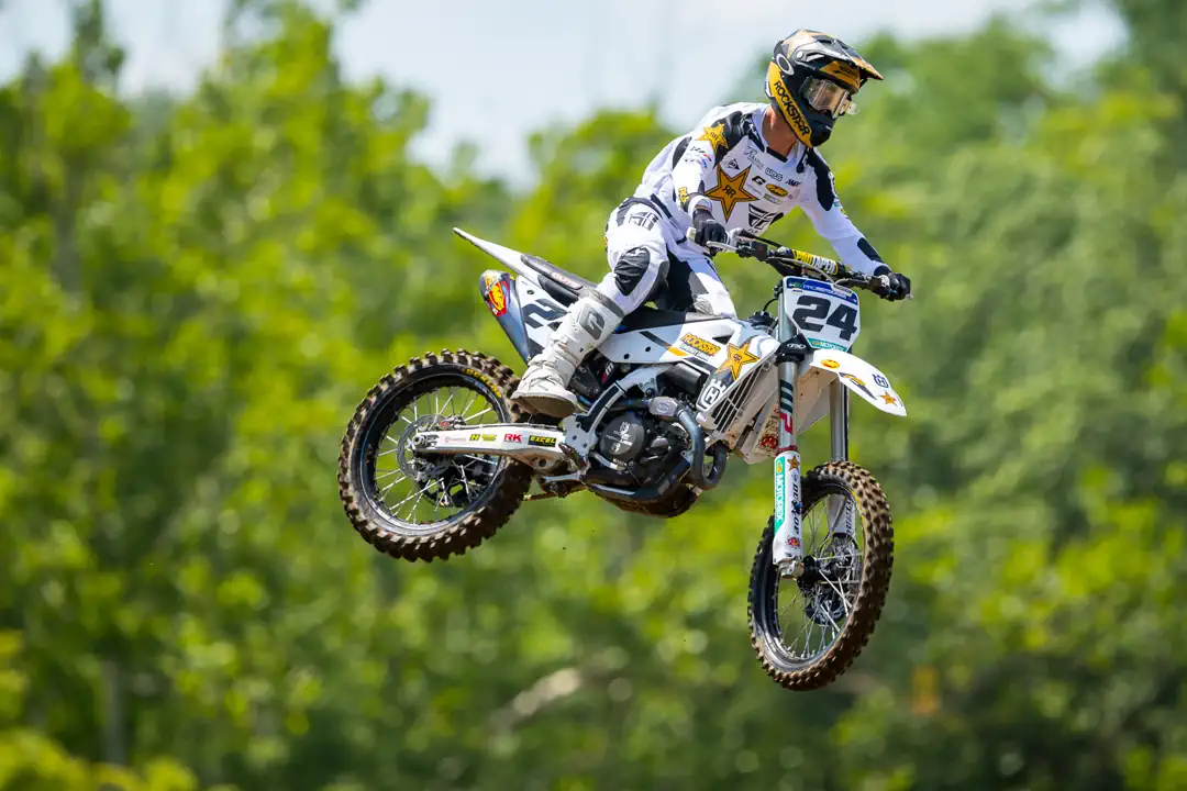 R.J. Hampshire on a Husqvarna