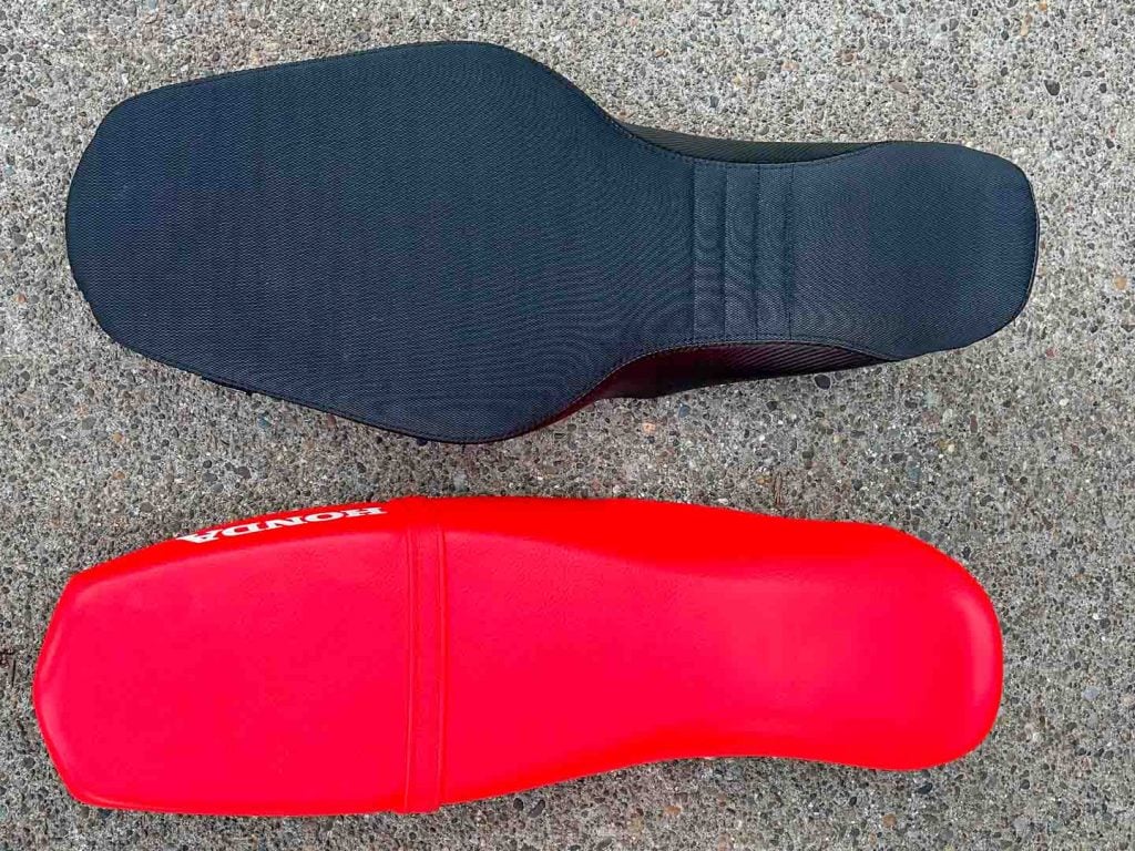 Seat Concepts Comfort Seat Review: Comparison with stock Honda CRF300L Rally seat