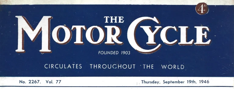 Britain’s <em>The Motor Cycle</em>, September 19, 1946, Heralds the Multi!