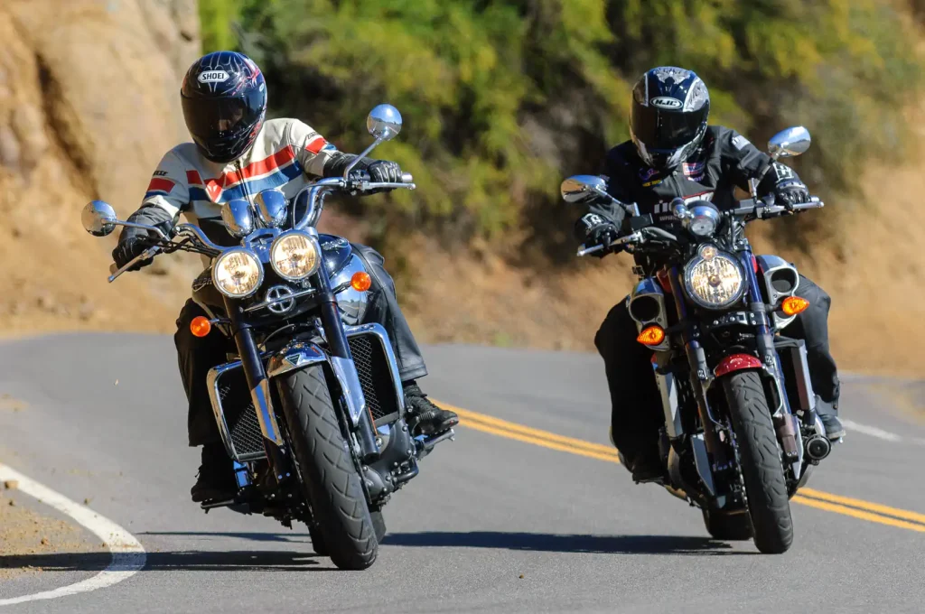2010 Star VMax vs. Triumph Rocket III Roadster Comparison: Power Cruisers