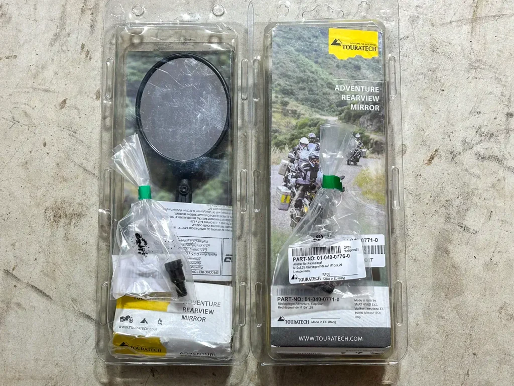 Touratech Adjustable Folding Mirrors Review: $50 per mirror