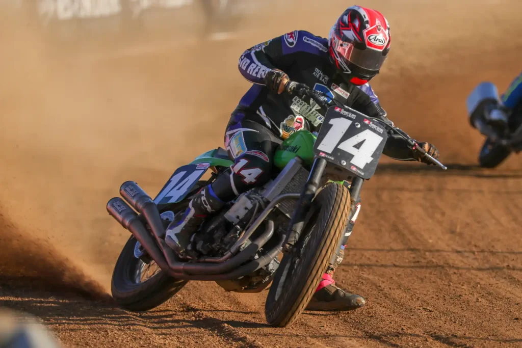 Arai Returns as the Official Helmet of American Flat Track: Photo by Scott Hunter