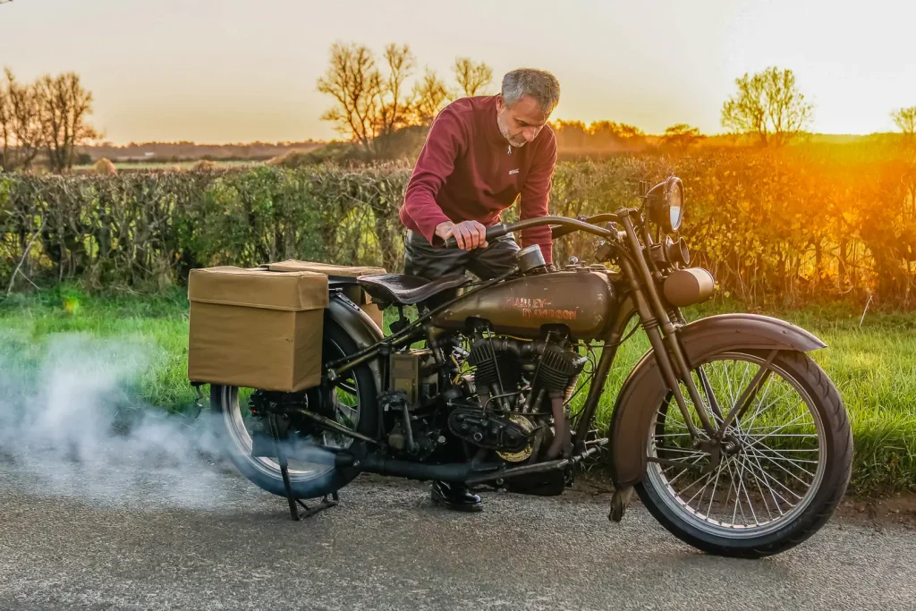 Jason Momoa’s Electric and Hybrid Vintage Harley-Davidsons: Gasoline power