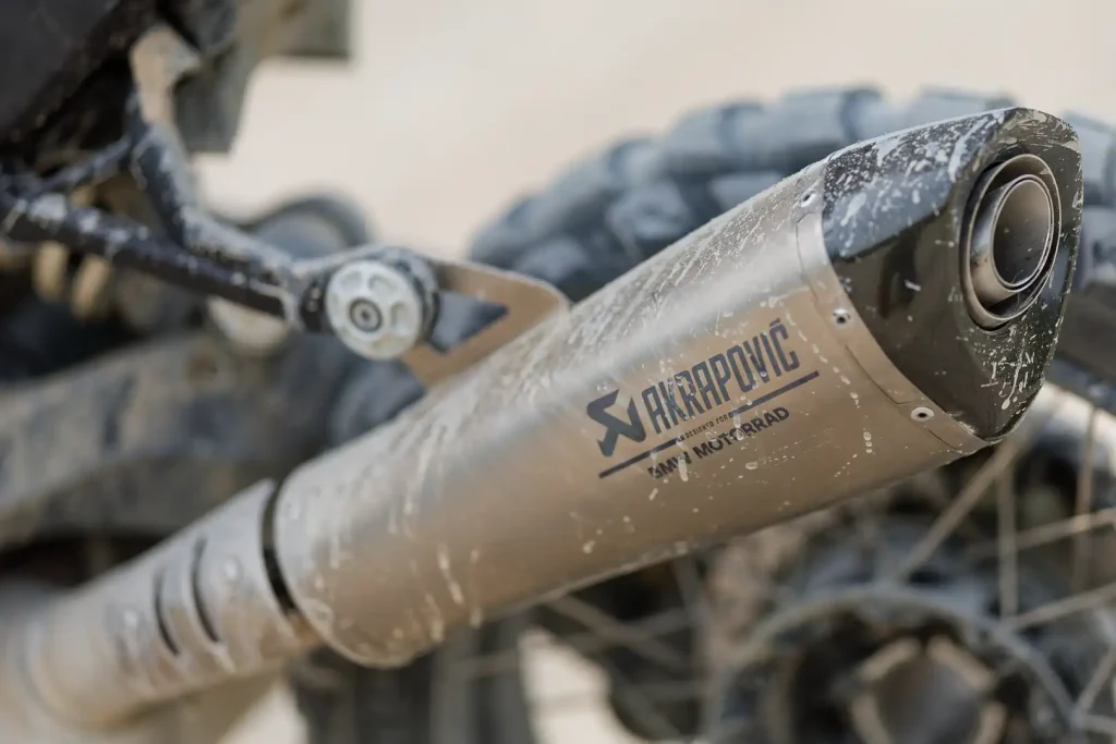 2027 BMW R 12 G/S GS Trophy Competition Bike First Look: Akrapovic exhaust