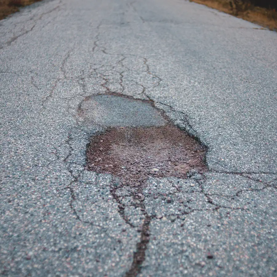 The 10 Worst States for Road Conditions and Deadly Crashes: Large Pothole