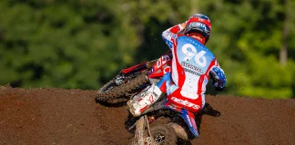 2026 Ironman National Motocross Results, Standings, Video 2026 Ironman National Motocross Results, Standings, Video: Hunter Lawrence scrubbing his Honda CRF450R