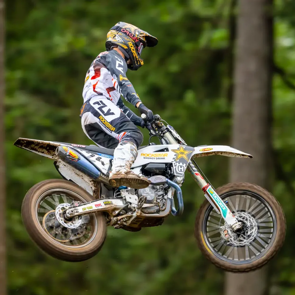 RJ Hampshire on a Husqvarna 450