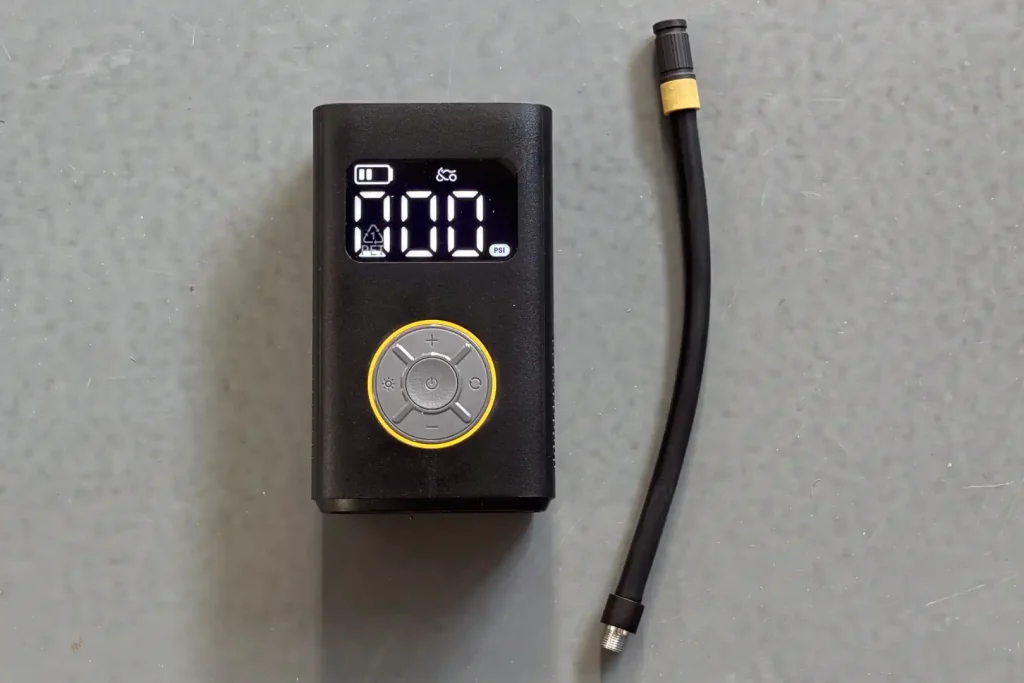 Fanttik X9 Pro Tire Inflator Review: product with air hose detached