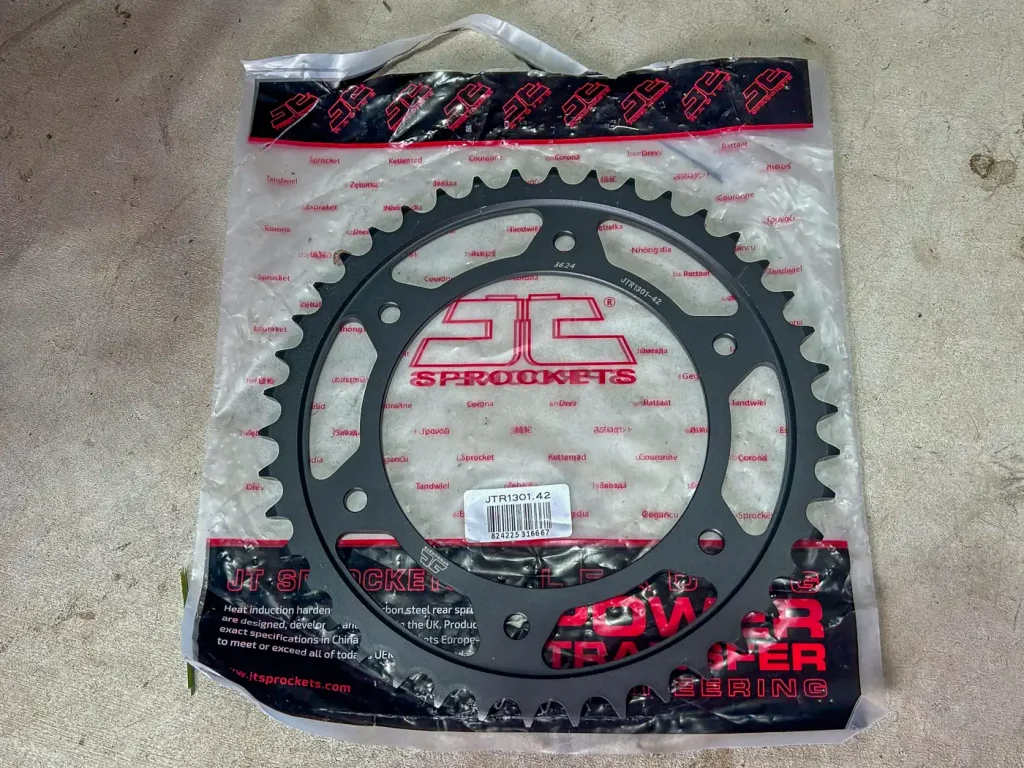 JT Sprockets Steel Rear Sprocket Review: Product in package