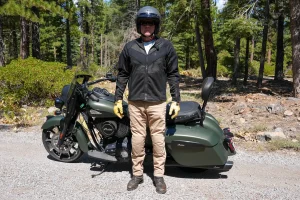 Pando Moto Robby Slim Jeans Review: Full body view front