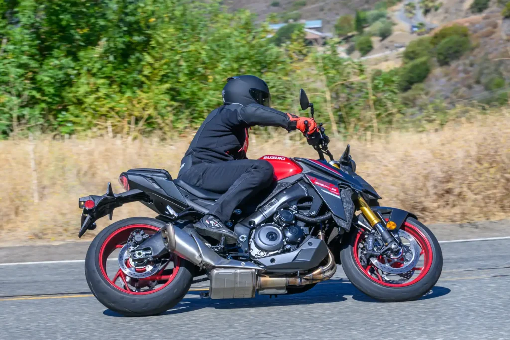 The Throttle Stop – September 2026 - Forks in the Road: Suzuki GSX-S1000 in action.