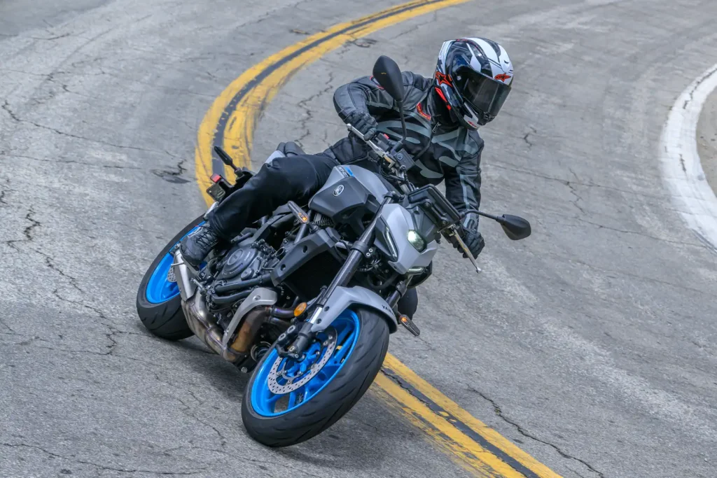 The Throttle Stop – September 2026 - Forks in the Road: Yamaha MT-07 in action.