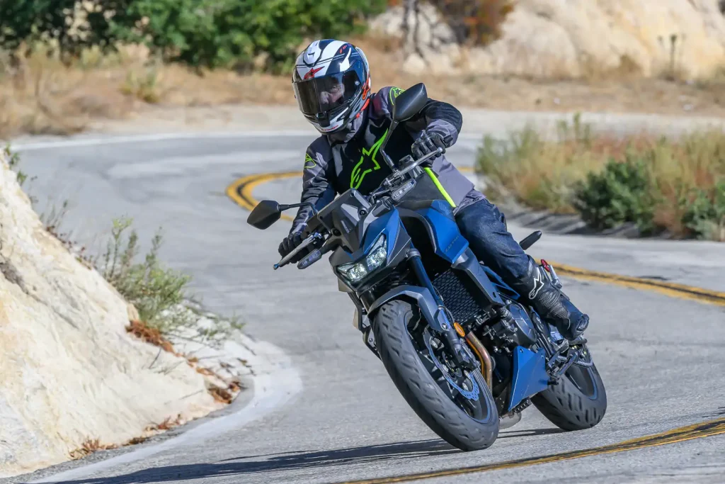 2026 Honda CB750 Hornet E-Clutch Review: Riding through a twisting road