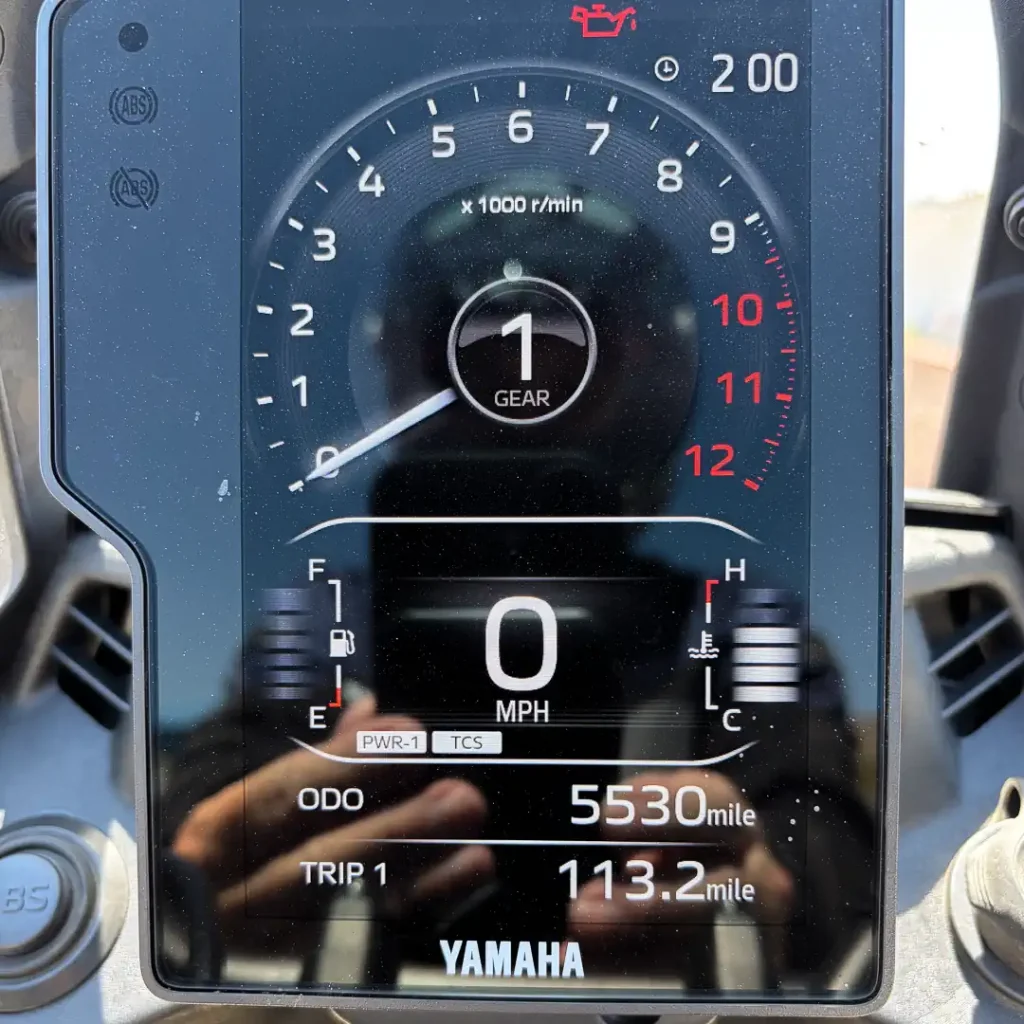 2026 Yamaha Ténéré 700 Commuter Review: dash