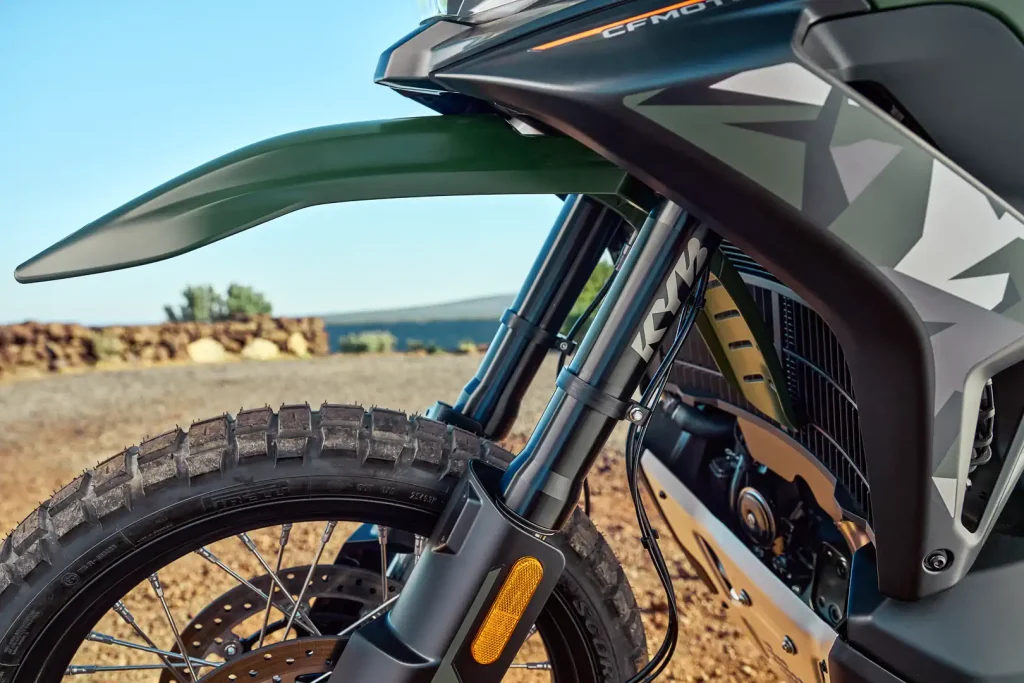 2027 CFMoto Ibex 950 Adventure Bike First Look: KYB fork