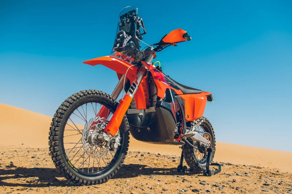 2027 KTM Rally Replica front 3/4 left view