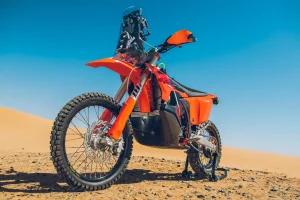 2027 KTM Rally Replica front 3/4 left view
