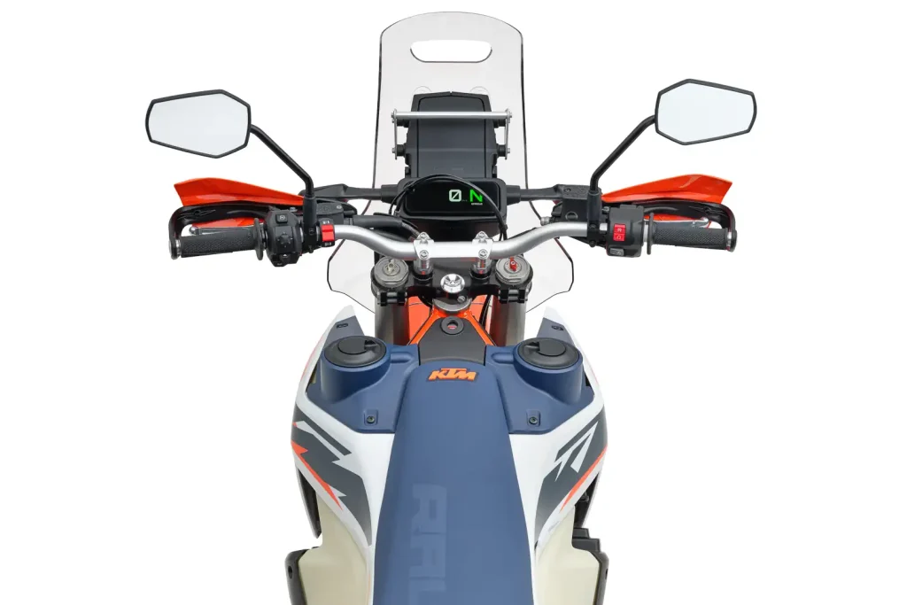 KTM 690 Rally tower and windshield