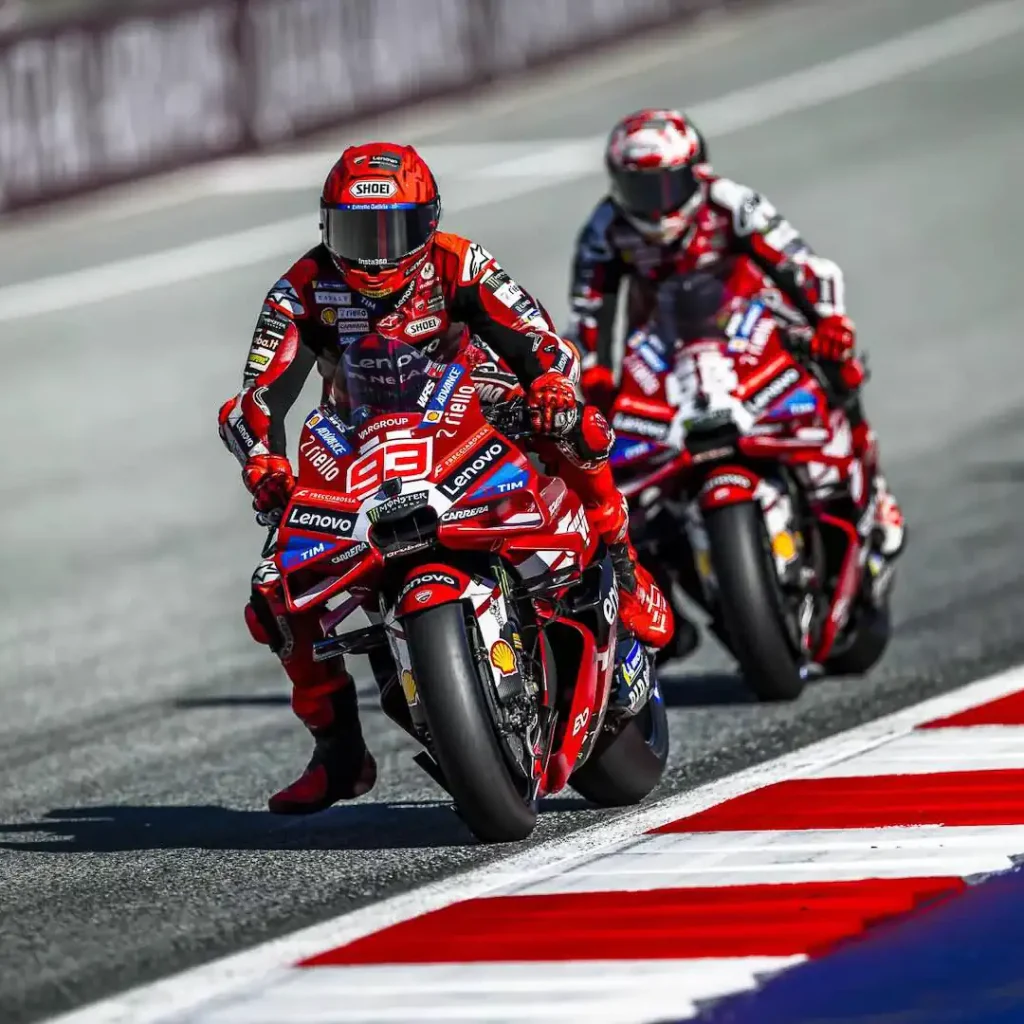 Marc Marquez leads Pecco Bagnaia