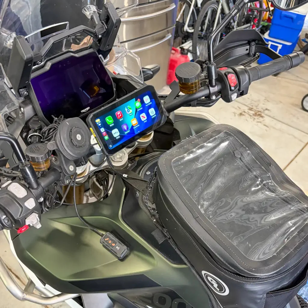 CPMC X6 dash mounted on a Triumph Tiger 1200