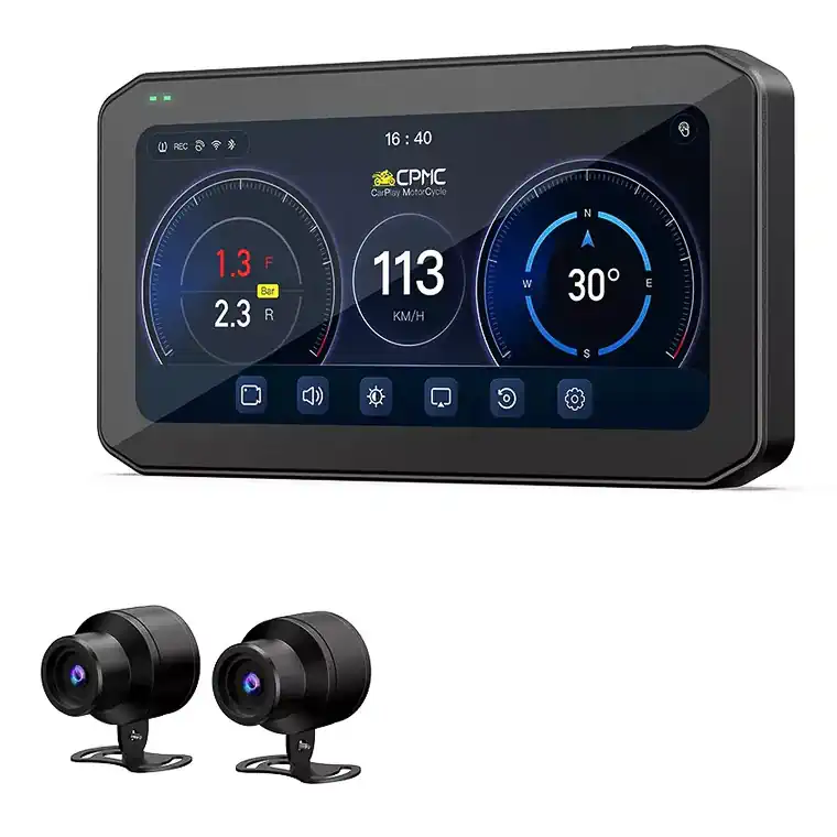 CPMC X6 Review product shot with dash and cameras.