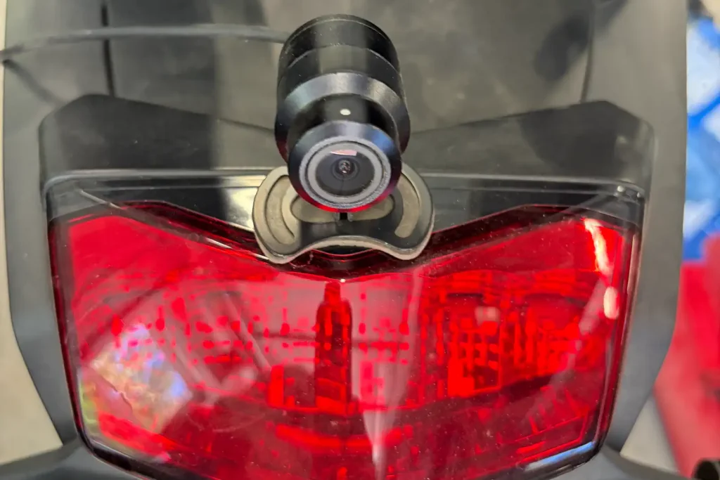 Rear camera for the CPMC X6 mounted above the tail light