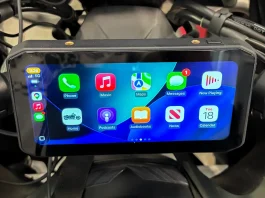CPMC X6 Review: Motorcycle CarPlay With Rough Edges CPMC X6 Review: Unit mounted on Triumph motorcycle