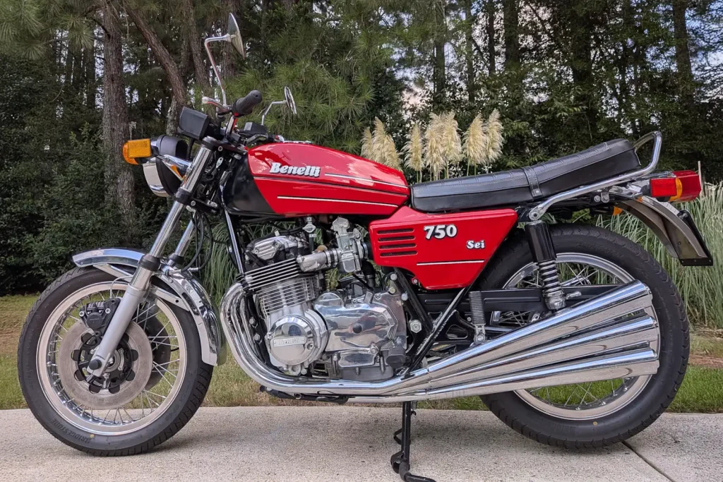 Mecum Las Vegas Motorcycles 2027 First Look: 1978 Benelli 750 Sei left side profile