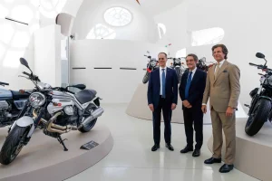 Dignitaries at Moto Guzzi museum opening
