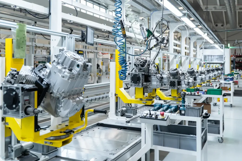 Moto Guzzi Factory and Museum Open in Mandello: new Moto Guzzi factory assembly line