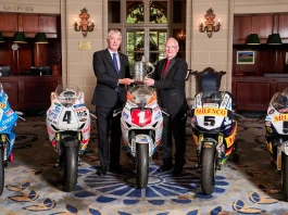Padgett’s Motorcycles Wins Royal Automobile Club Torrens Trophy Duncan Wiltshire, Chairman Royal Automobile Club presenting Torrens Trophy to Clive Padgett, of Padgett Motorcycles.