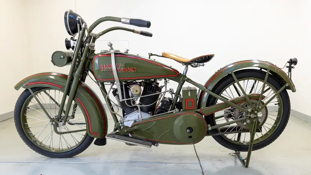 1925 Harley-Davidson JDCB left side profile at  Mecum LV Motorcycles 2027 Auction