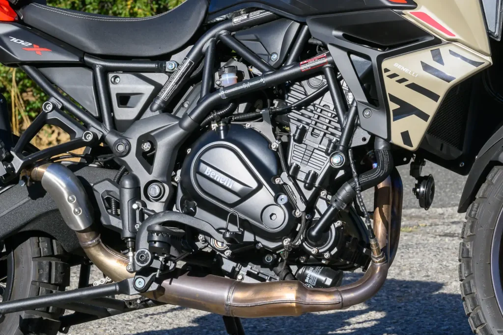 2026 Benelli TRK 702X parallel twin engine right side