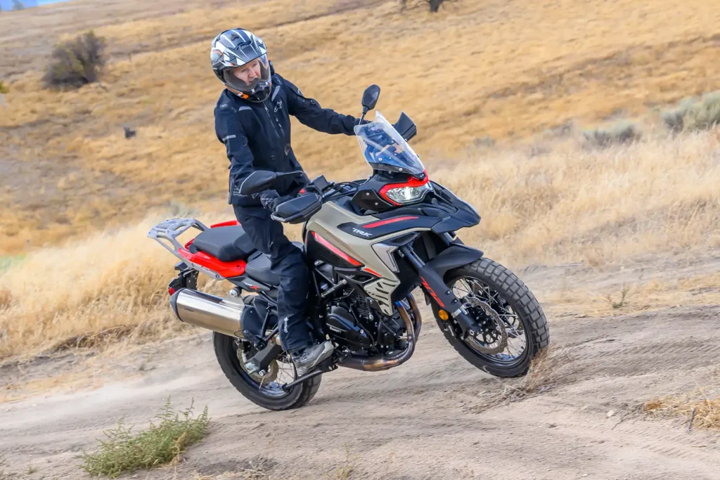 Hillclimbing on an adventure motorcycle